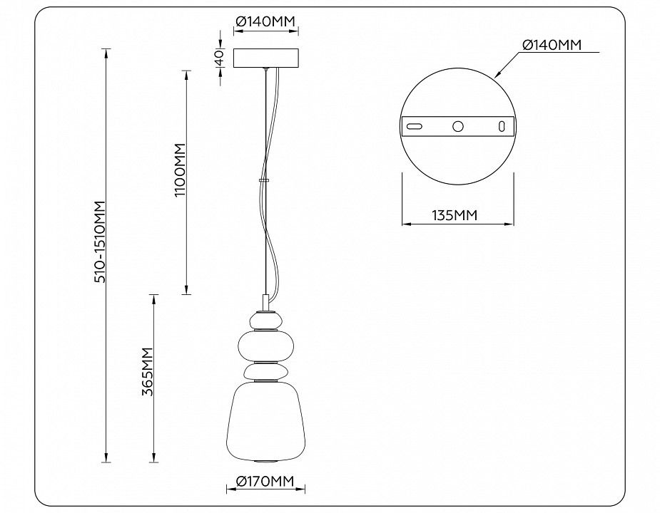 Подвесной светильник Ambrella Light LH LH53162