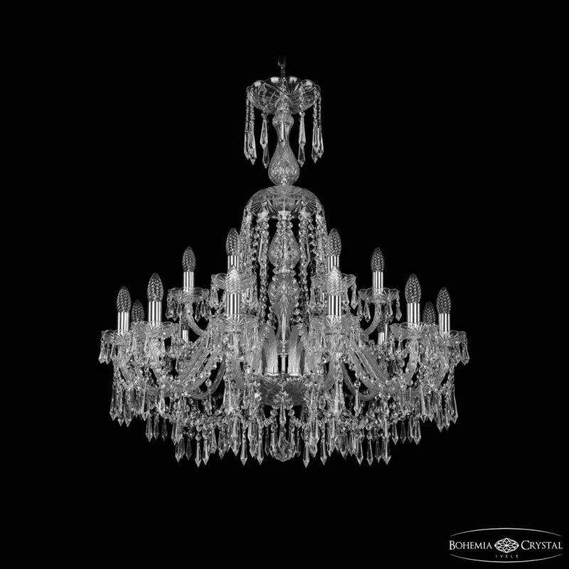 Подвесная люстра Bohemia Ivele Crystal 1403 1403/12+6/300/XL-95 Ni