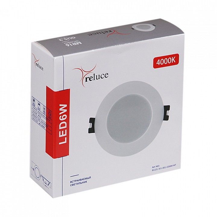 Встраиваемый светильник Reluce  81121-9.0-001 LED6W WT