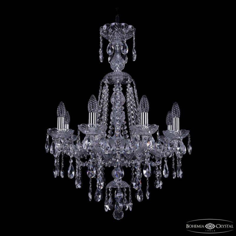 Подвесная люстра Bohemia Ivele Crystal 1415 1415/8/200/XL-76 Ni