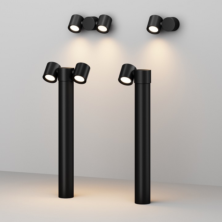 Наземный низкий светильник Maytoni Outdoor Wall Street O010FL-01B