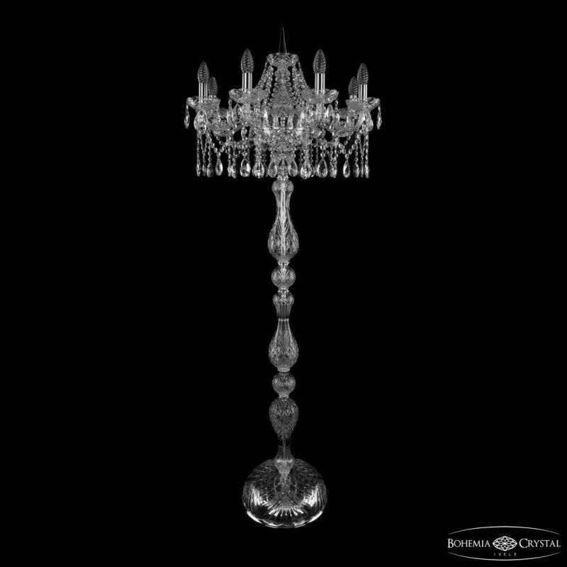 Торшер Bohemia Ivele Crystal 1413 1413T1/8/200-160 Ni
