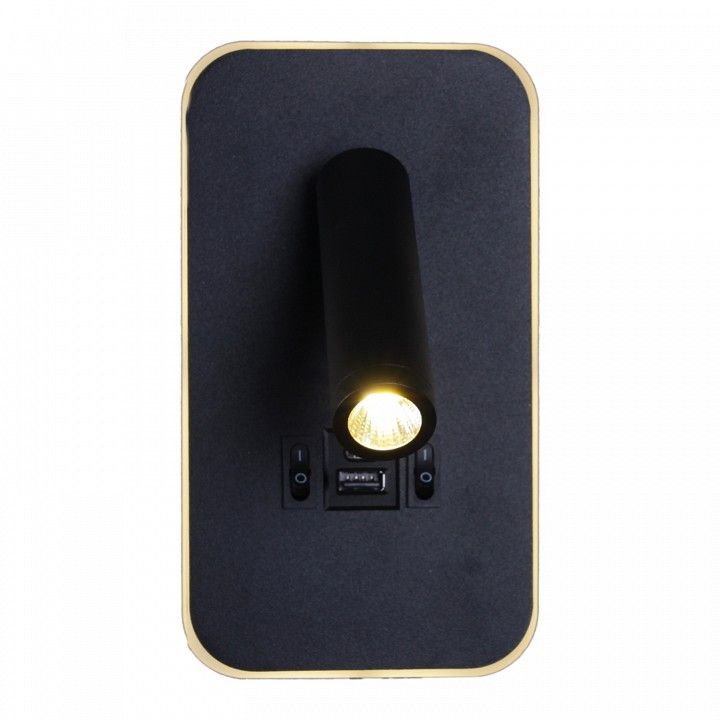 Бра Reluce 86204 86204-9.2-001KT LED12W+USB BK