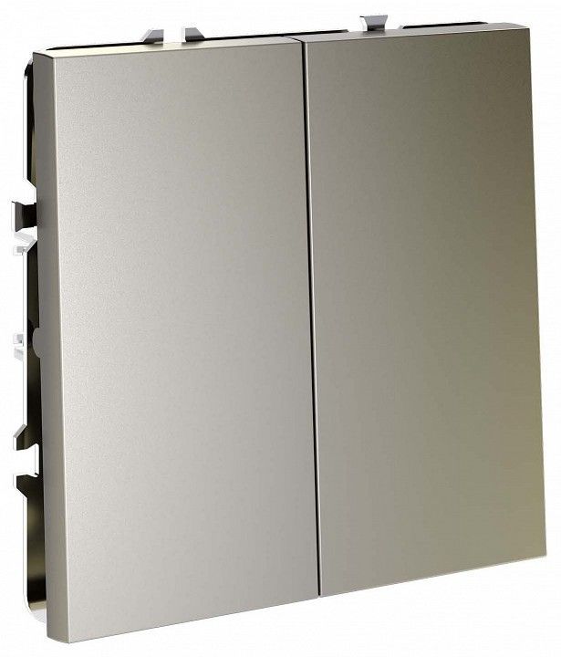 Переключатель перекрестный двухклавишный без рамки Voltum S70 VLS020504
