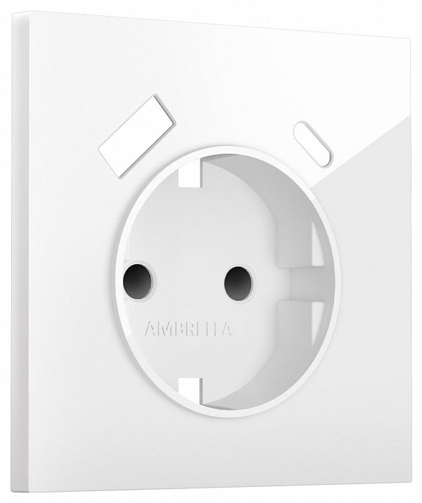 Накладка для розетки с заземлением и со шторками и 2хUSB type A и C Ambrella Volt SIGMA SP1100