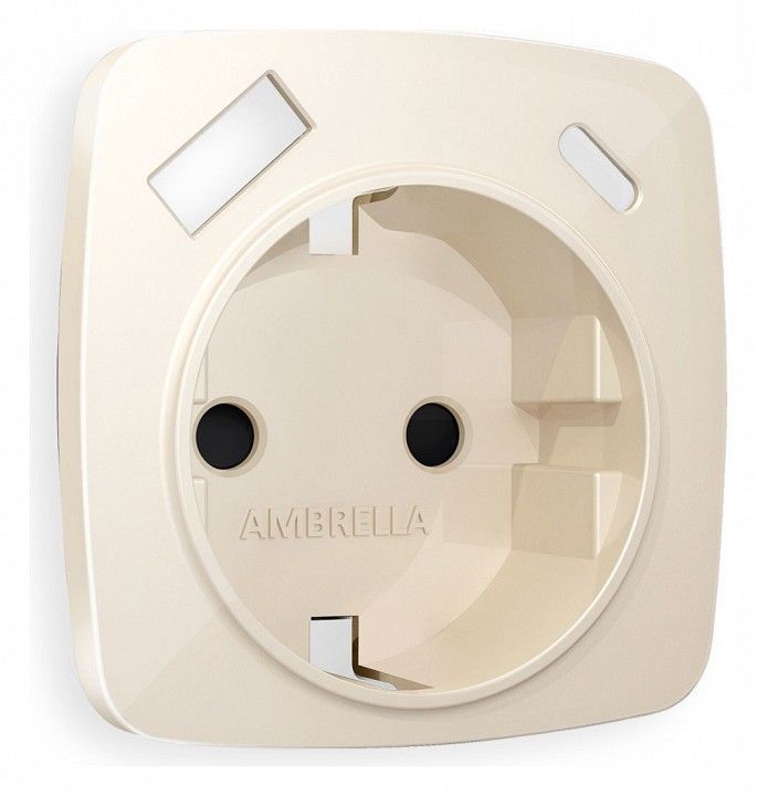 Накладка для розетки с заземлением и со шторками и 2хUSB type A и C Ambrella Volt OMEGA OP3100