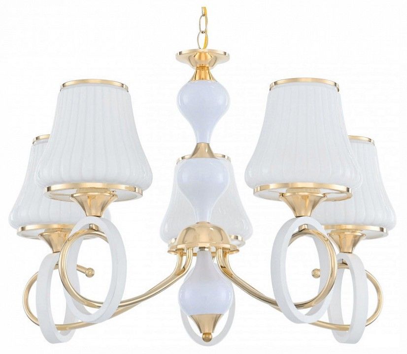 Подвесная люстра Arte Milano Florentia-2387 302387/5 Wh/Gd