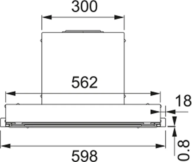 Встраиваемая вытяжка Franke T-FORM 60 BK