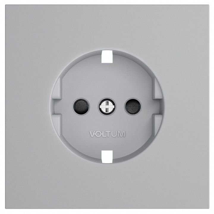 Накладка для розетки с заземлением и со шторками Voltum S70 VLS000716