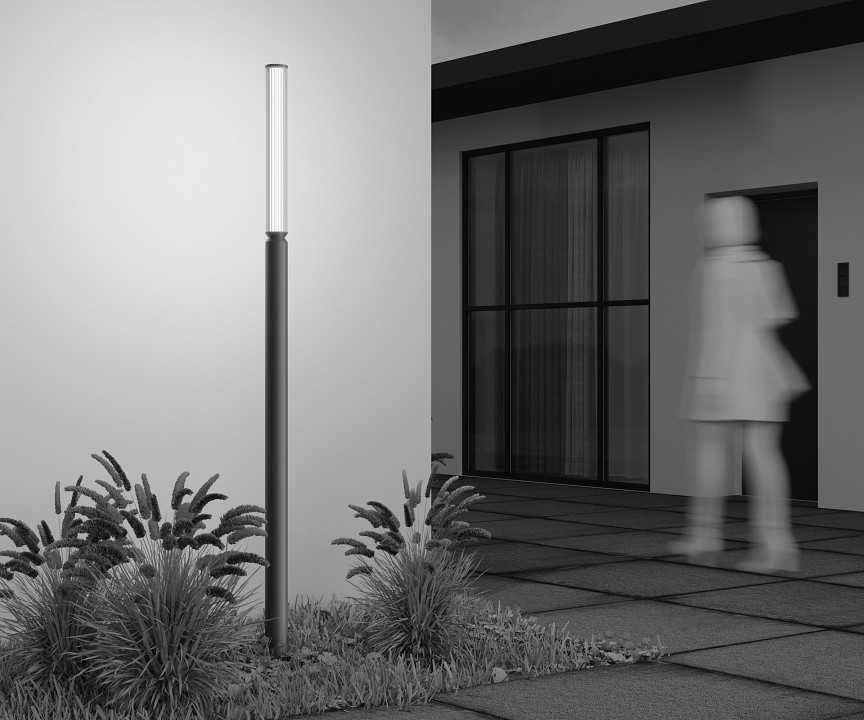 Наземный высокий светильник Maytoni Outdoor Lit O593FL-L20BR3K