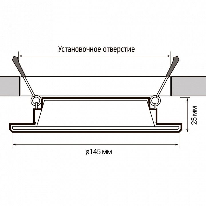 Встраиваемый светильник Jazzway  PLED DL6 10w 4000K WH IP40