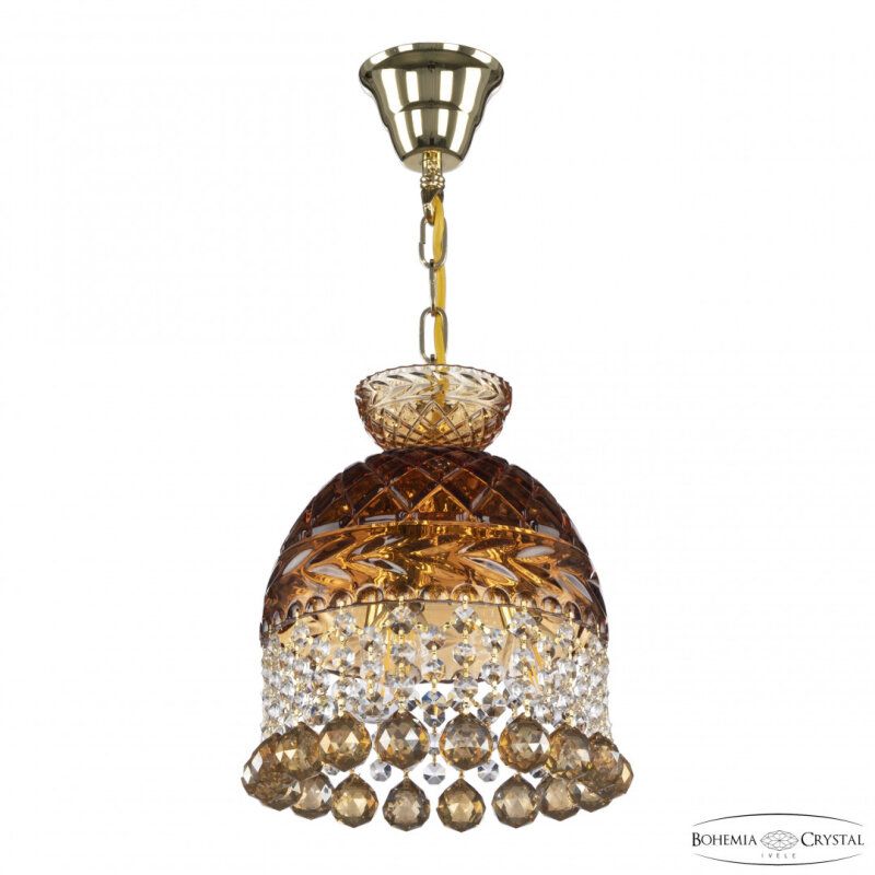 Подвесная люстра Bohemia Ivele Crystal 5478 5478/22 G Amber/M-1F Balls K721