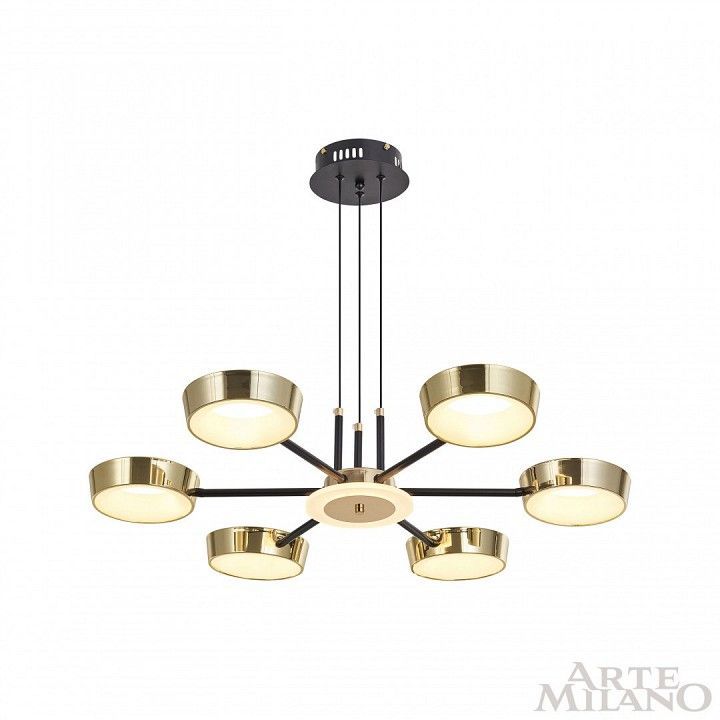 Подвесная люстра Arte Milano Ferrara-71079 271079/6 BK/GD