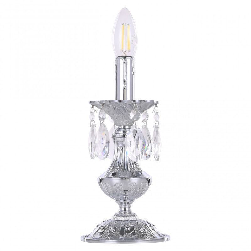 Настольная лампа декоративная Bohemia Ivele Crystal AL77 AL77200L/1-25 Ni