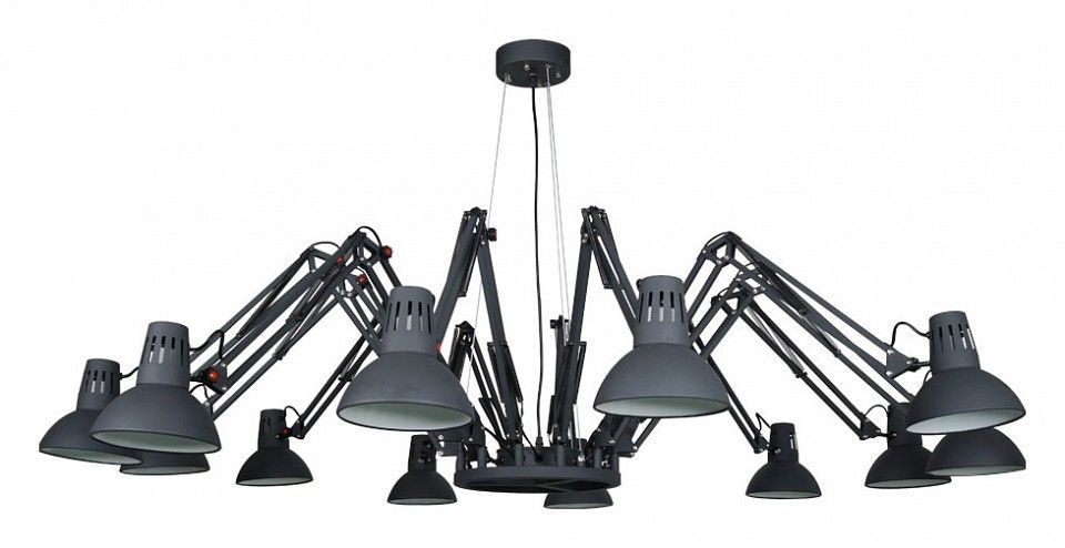Подвесная люстра Arte Lamp Engineer A2043SP-12BK
