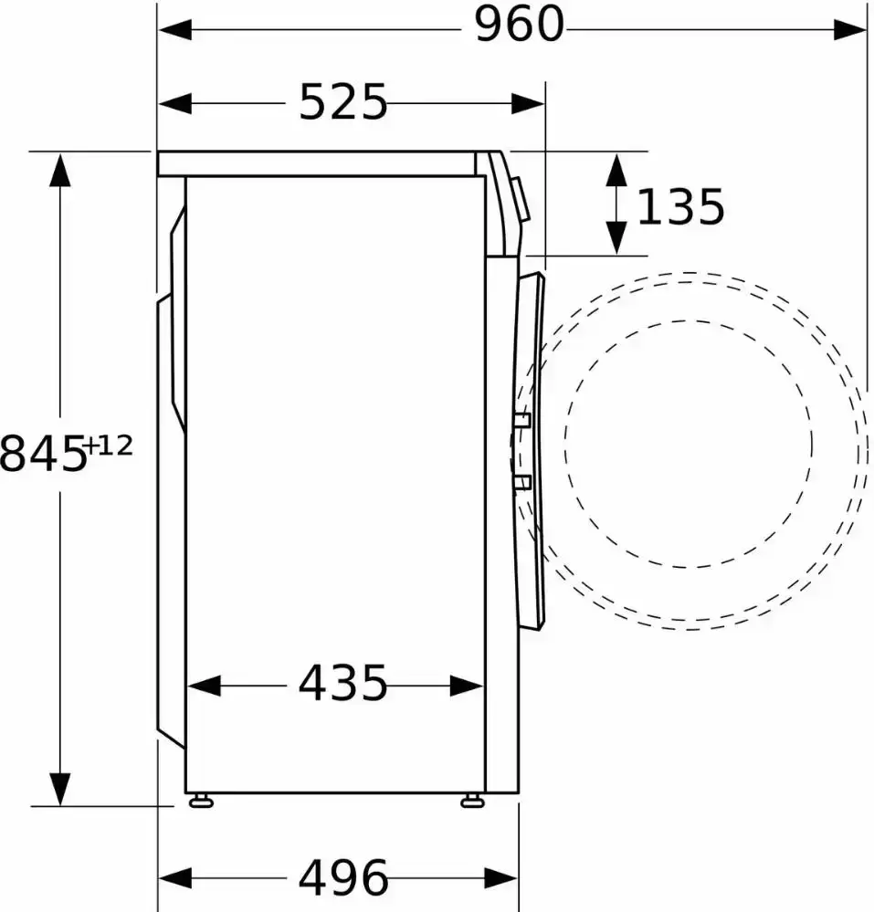 Узкая стиральная машина BOSCH WLW24K4HOE