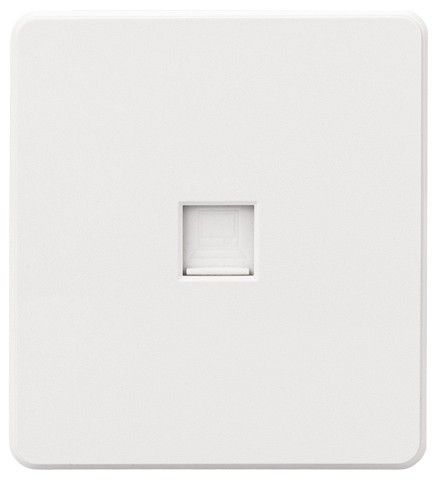 Розетка Ethernet RJ-45 и со шторками, без рамки Kranz ROUND KR-78-0724-1