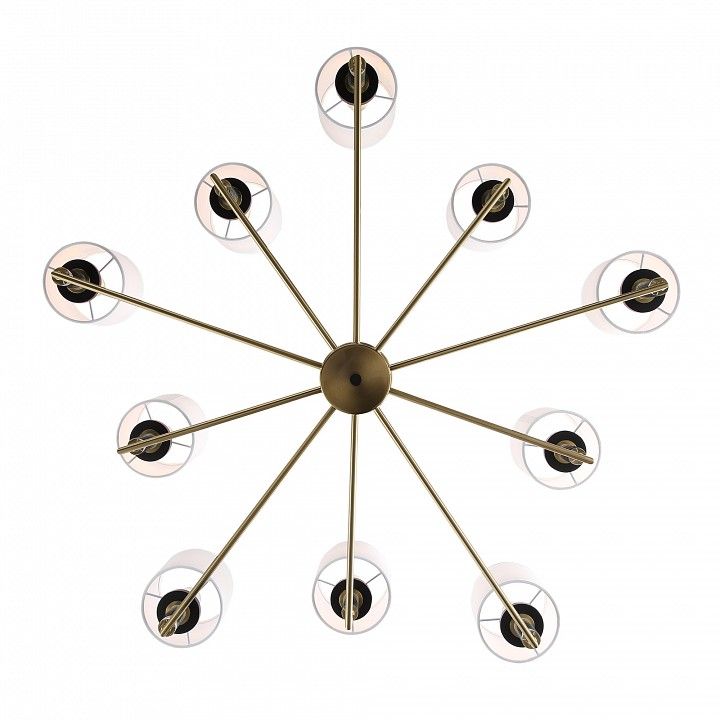 Люстра на штанге ST-Luce BLACK+BRASS SL1404.303.10