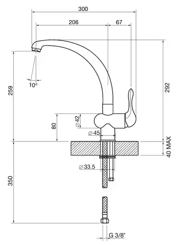 Смеситель Smeg MF8A2