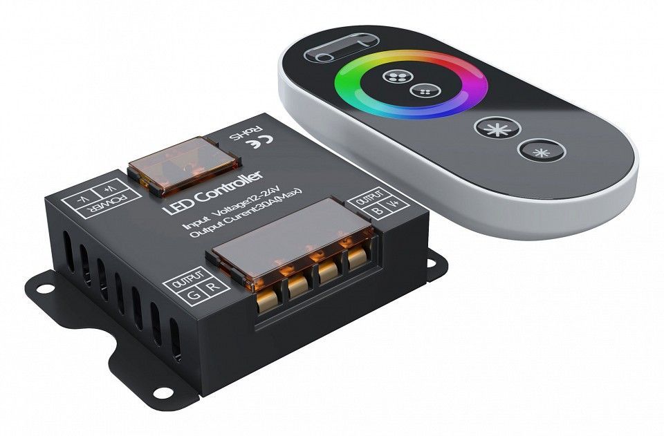 Контроллер-регулятор цвета RGB с пультом ДУ Maytoni Lighting control Контроллеры CLM002