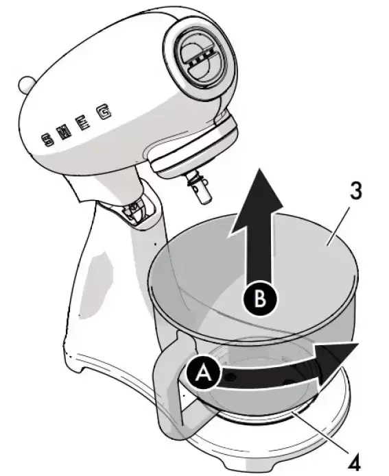 Планетарный миксер Smeg SMF02PGEU