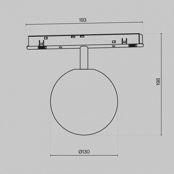 Светильник на штанге Maytoni Technical Луна TR038-4-5WTW-DD-B