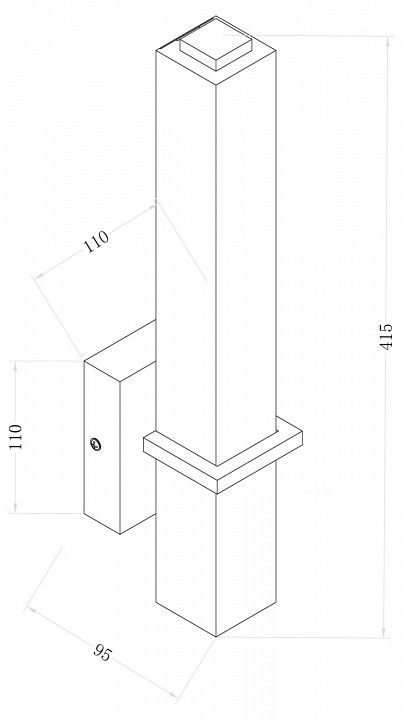 Бра Maytoni Technical Кант C002WL-L12CH4K
