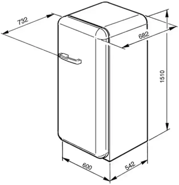 Холодильник Smeg FAB28RR