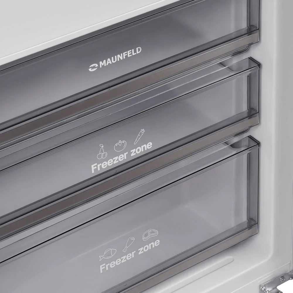 Встраиваемый холодильник Maunfeld MBF19369NFWGR Lux Inverter