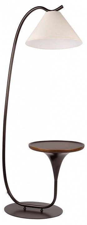 Стол журнальный с торшером Loft it Charlotte 10568F Brown