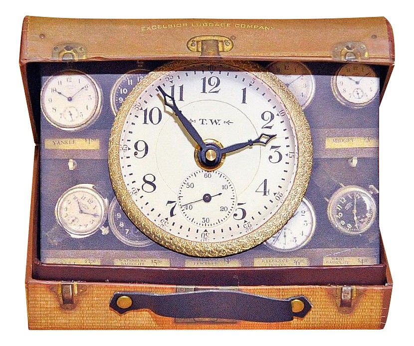 Настольные часы (10x14 см) Suitcase BCSC2S