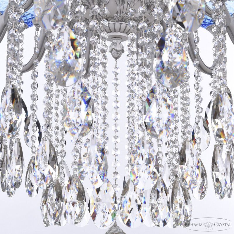 Подвесная люстра Bohemia Ivele Crystal AL7801 AL78101/16+8+8/300/3d B WMN P Aquamarine/M-1F