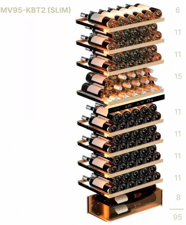 Винный шкаф Meyvel MV95-KBT2 (Узкий)