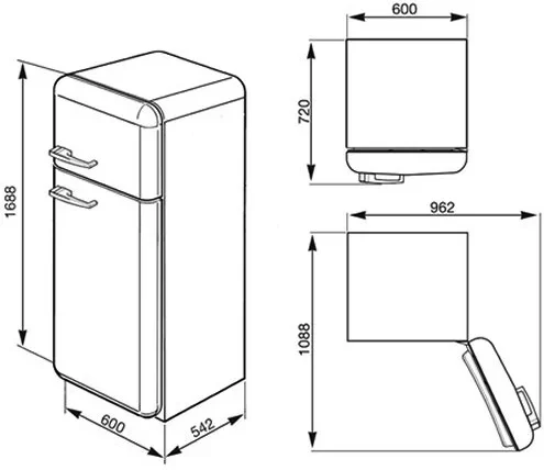 Холодильник Smeg FAB30LX1