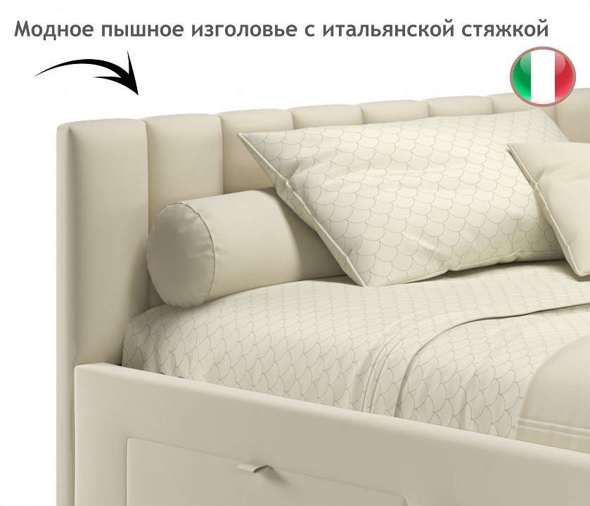 Кровать полутораспальная Milena 2000x1200