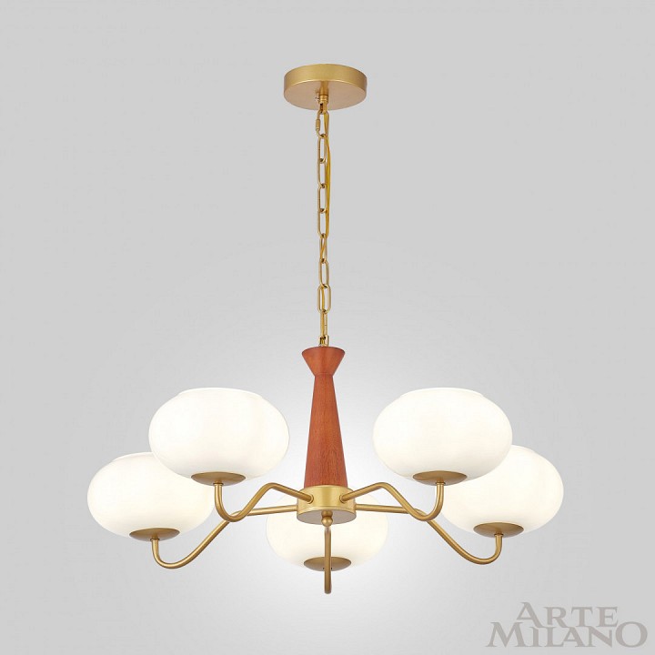 Подвесная люстра Arte Milano AM-Napoli 310166/D680/5 BS/WD