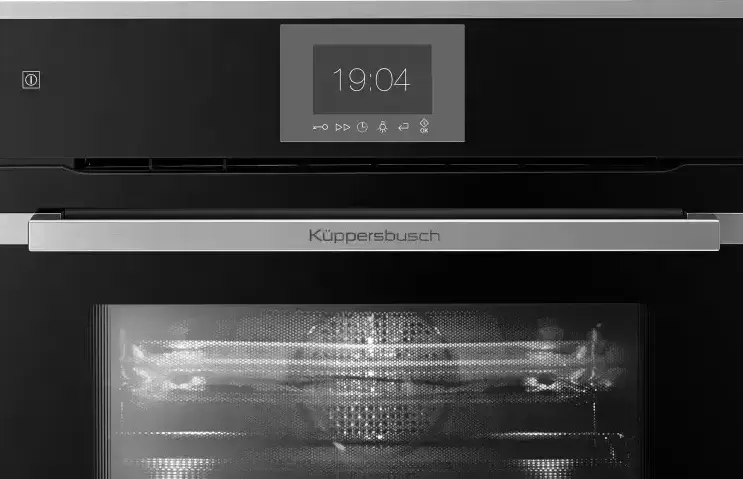 Компактный духовой шкаф с микроволнами  Kuppersbusch CBM 6550.0 S1 Stainless Steel
