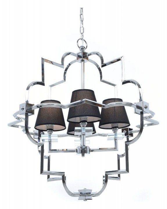 Подвесная люстра LUMINA DECO Baltimore LDP 8020-4 CHR+BK