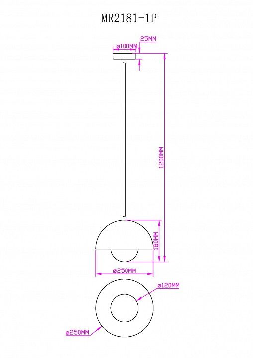 Подвесной светильник MyFar Dorothy MR2181-1P