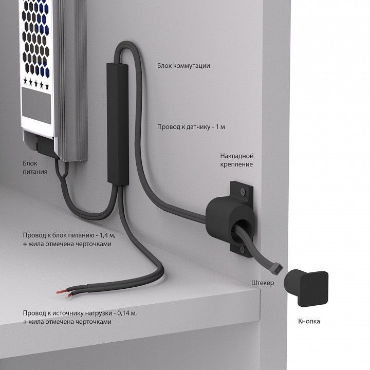 Диммер сенсорный накладной Elektrostandard Аксессуары для светодиодных лент 12/24V 95003/01