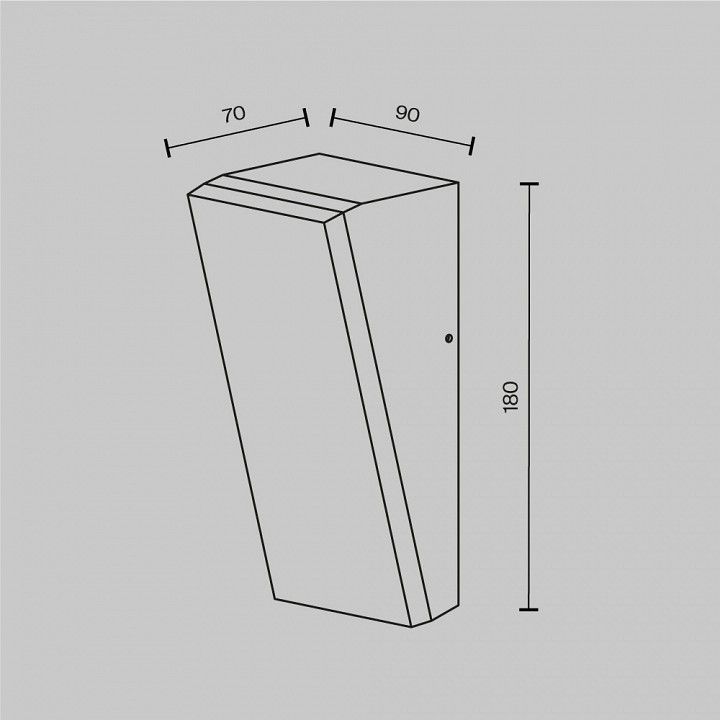 Накладной светильник Maytoni Outdoor Блок O436WL-L10GF3K1
