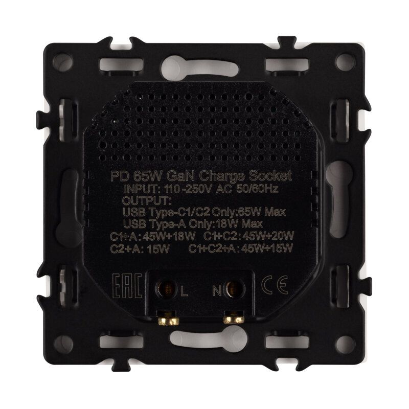 Розетка USB и type C без рамки Arlight NOBE 061839(1)