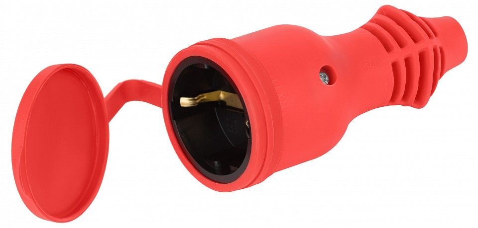 Розетка с заземлением Эра  RX11-R-IP44