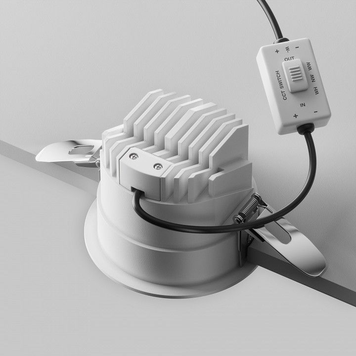 Встраиваемый светильник Maytoni Technical Парете DL100-12W2.7-3-4K-RD-W