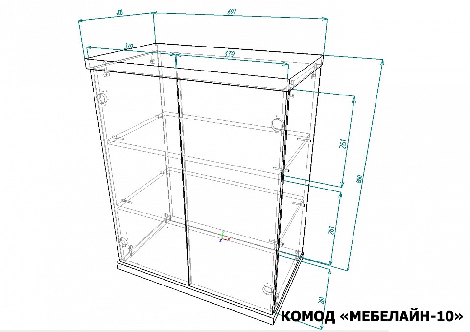 Тумба Мебелайн-10