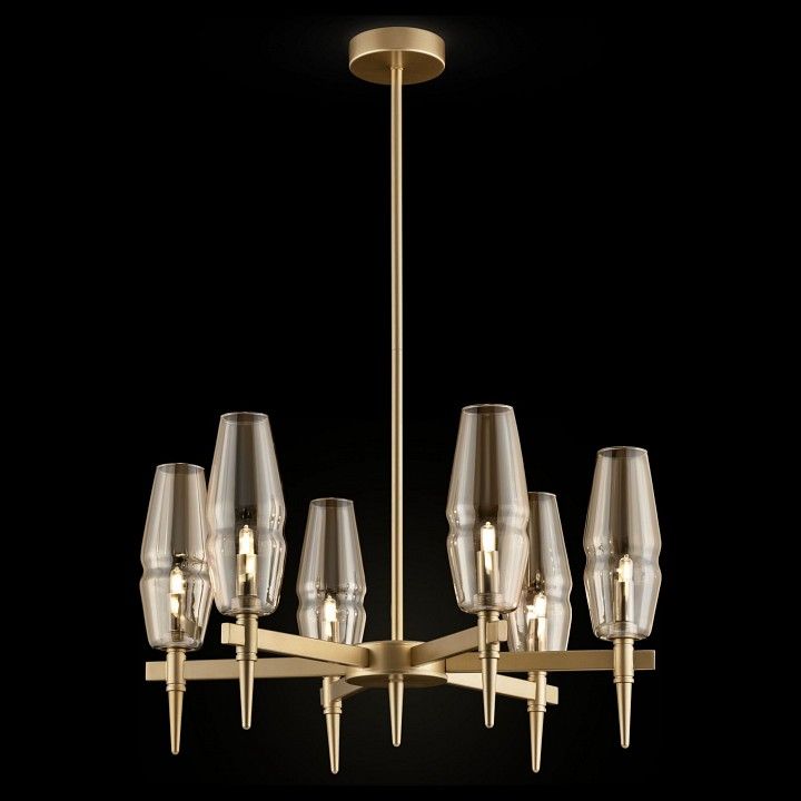 Люстра на штанге Maytoni Lita H002PL-06G
