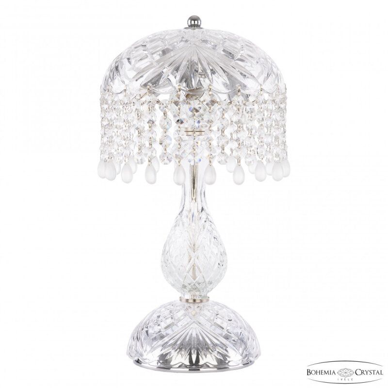 Настольная лампа декоративная Bohemia Ivele Crystal 1478 14781L1/22 Ni V0300