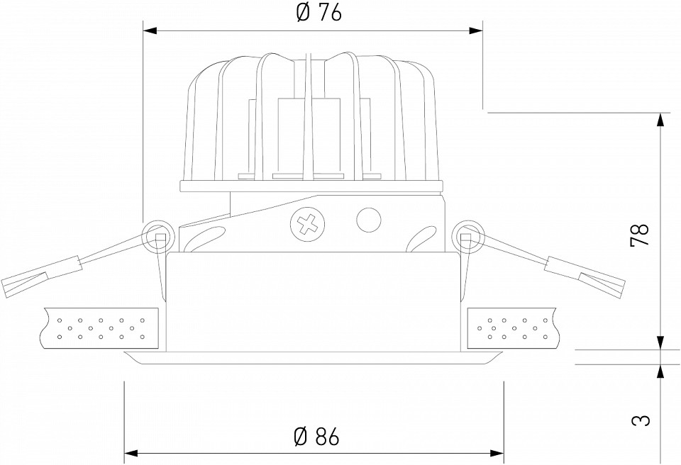 Встраиваемый светильник Elektrostandard Osti a062936