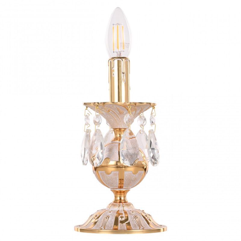 Настольная лампа декоративная Bohemia Ivele Crystal AL77 AL77500L/1-23 GW