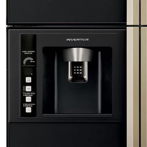 Холодильник Hitachi R-W722FPU1X GBK черное стекло